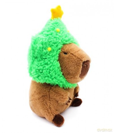 JOY TOY Pluszak Kapibara z choinką 32 cm