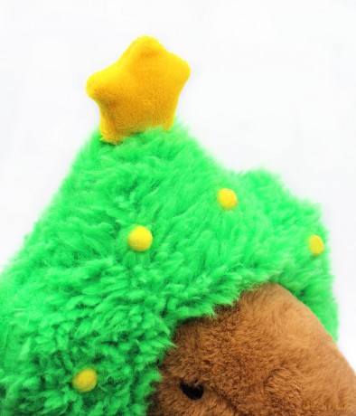 JOY TOY Pluszak Kapibara z choinką 32 cm