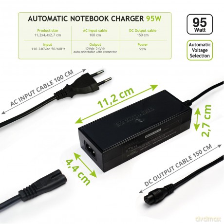 Caricabatterie Universale 95w 10 Co