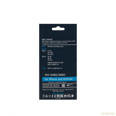 Caricatore Da Parete Usb-C 20w Pd