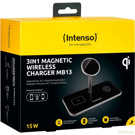 Caricatore Wireless0ha 3in1 15w Bk