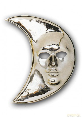 Carnival Toys 126 - Maschera Luna Argento In Plastica