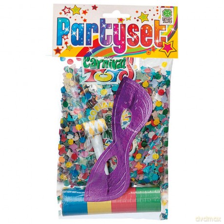 Carnival Toys 4487: Party Set (1 Busta Coriandoli, 1 Stella, 1 Lingua, 1 Farfalla)