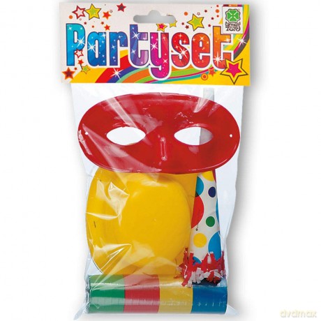 Carnival Toys 4494: Party Set (1 Cappellino, 1 Domino, 1 Stella, 1 Tromba)