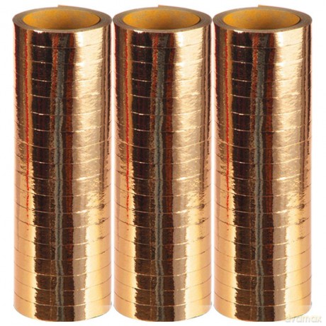 Carnival Toys 4533 - 3 Stelle Filanti Metallizzate Oro 18 Rotolini (7mmx4mt)