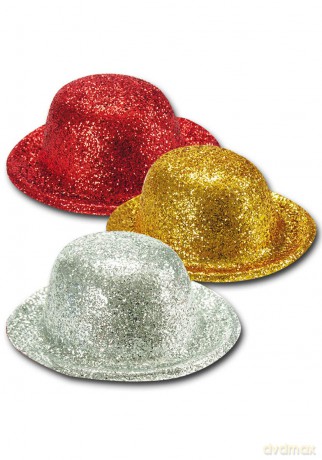 Carnival Toys 5408: Cappellino Mignon Glitter In Plastica Col.Ass.