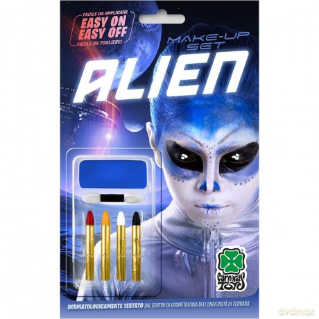 Carnival Toys 9435: Fondotinta Blu + 4 Matite In Blister