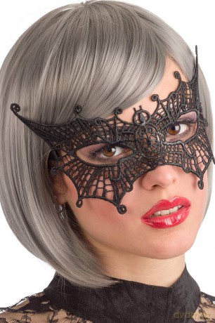 Carnival Toys Maschera Pipistrello In Tessuto Macrame'
