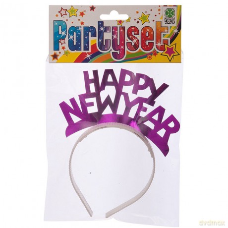 Carnival Toys: 4439: Cerchietto Happy New Year In Carta Metallizzata Col.Ass.