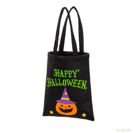 Carnival Toys: Borsina Happy Halloween In Feltro H.Cm.42x21 Ca. C/Cartellino/Etichetta