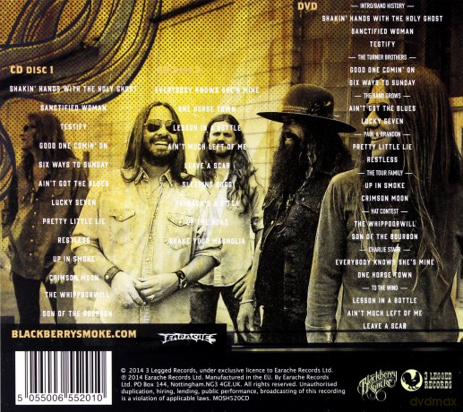 Blackberry Smoke: Leave A Scar Live North Carolina [2CD]+[DVD]