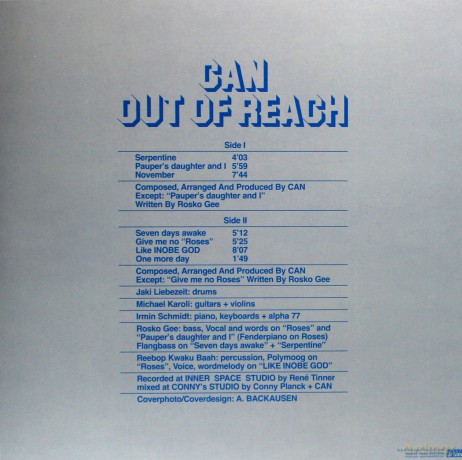 Can: Out Of Reach [Winyl]