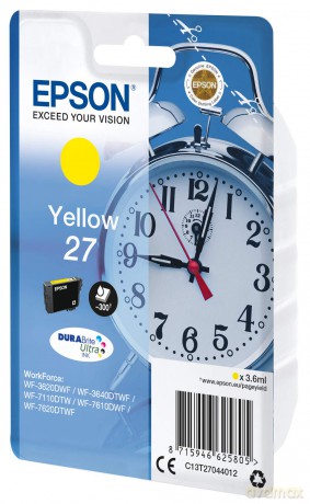 Cart.Inch Giallo Sveglia Ser 27