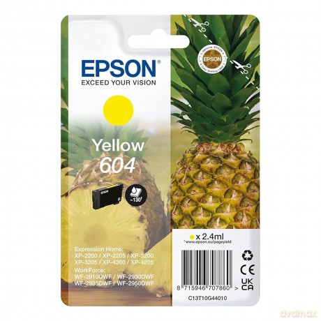 Cartucce Ink Ananas Yellow 604