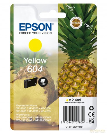 Cartucce Ink Ananas Yellow 604