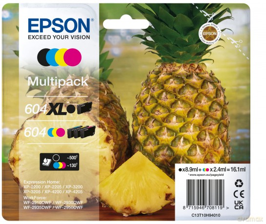 Cartucce Ink Ananas4-Col 604 Xl