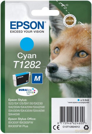 Cartuccia Epson C13t12824012 Durabrite Ultra Cyan