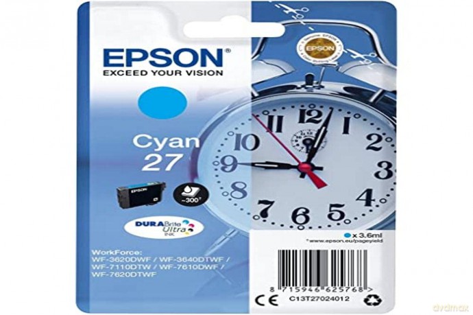 Cartuccia Epson C13t27024012 Sglpck Cyan Durabrite Ultra 27