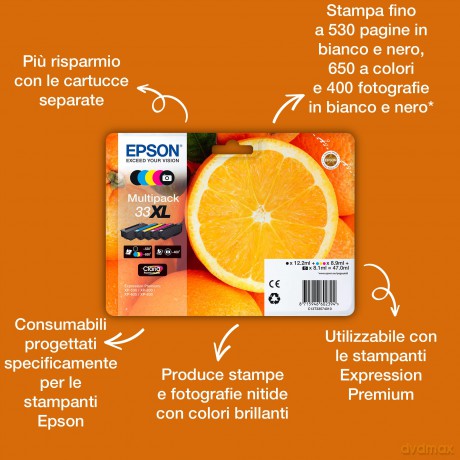 Cartuccia Nera-Foto Arancia