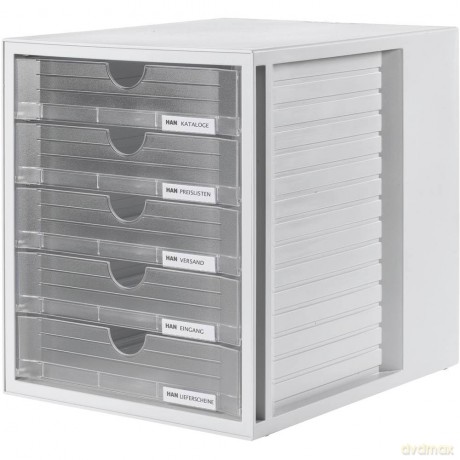 Casset. Systembox 5 Cassetti Trasl