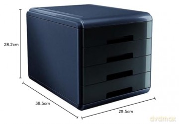 Cassettiera Mydesk 4cassetti Nera