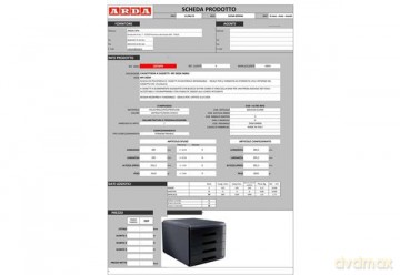 Cassettiera Mydesk 4cassetti Nera