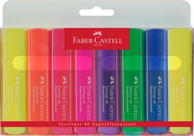 Castell, Textmarker 6+2 Gratis (Fluor)