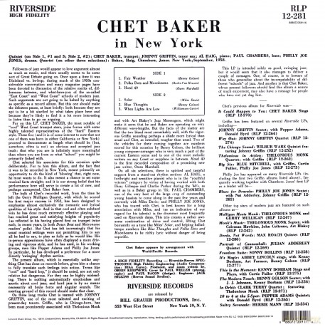 Chet Baker: Chet Baker In New York [Winyl]
