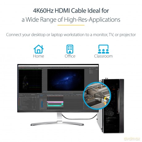 Cavo Hdmi 2.0 Uhd Da 50 Cm
