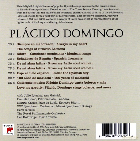 Plácido Domingo: Plácido Domingo - Siempre en mi corazón [8CD]