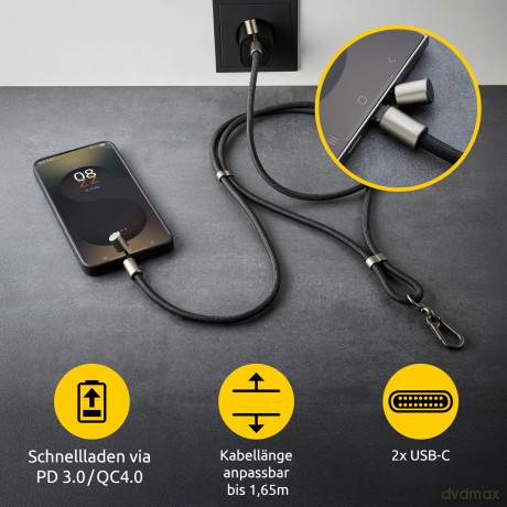 Cavo Ricarica Us-C 60w Black