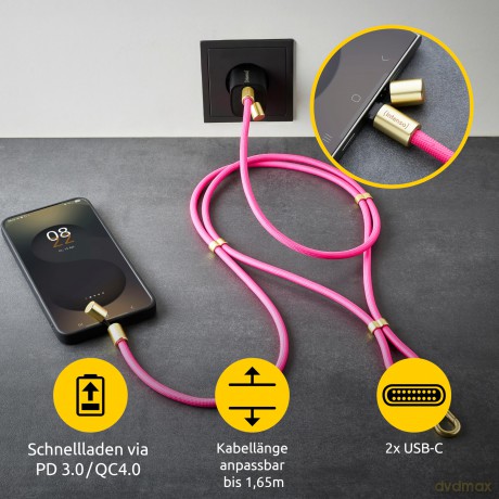 Cavo Ricarica Us-C 60w Pink