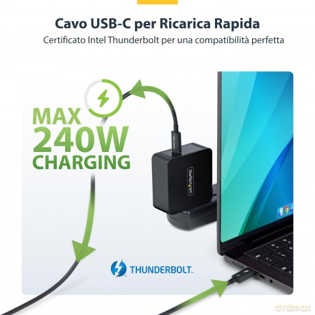 Cavo Thunderbolt 5 Da 1m, 8k