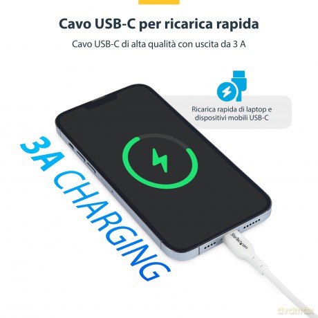 Cavo Usb-C Bianco Da 1 M