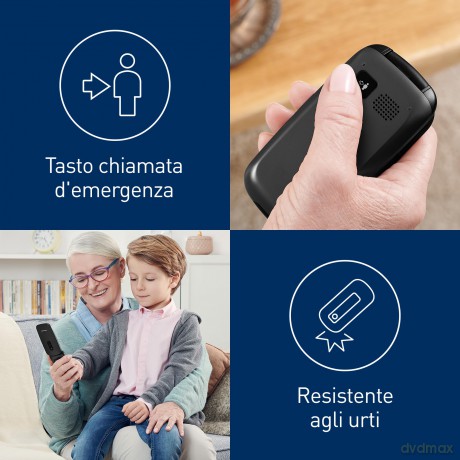 Cellulare Senior Kx-Tu446 Nero
