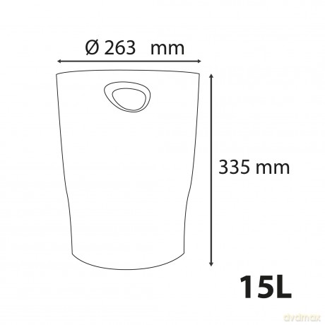 Cestino Gettacarte Ecobin Blu