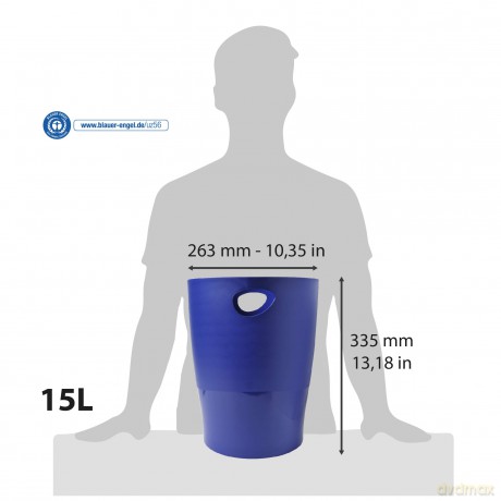 Cestino Gettacarte Ecobin Blu