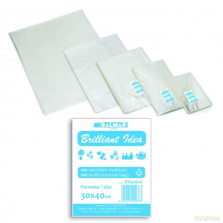 Cf 100 Sacchetti In Bopp40x30cm