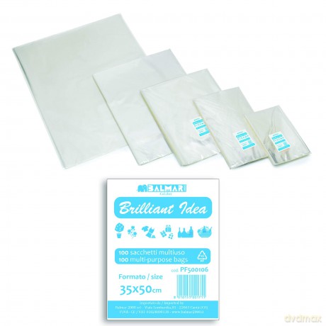 Cf 100 Sacchetti In Bopp50 X 35cm