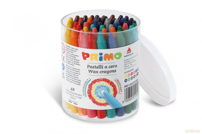 Cf 48 Pastelli Cera 4x12 Colori