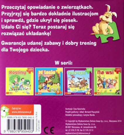 Książka z puzzlami. Zwierzęta [KSIĄŻKA]