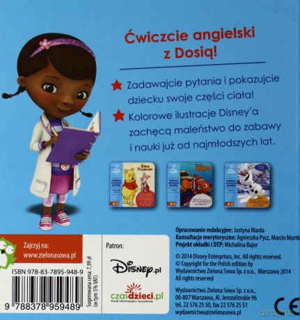 Pierwsze angielskie słowa z Dosią. Części ciała [KSIĄŻKA]