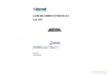 Cf10 Lame Per Cutter Sx-12-1