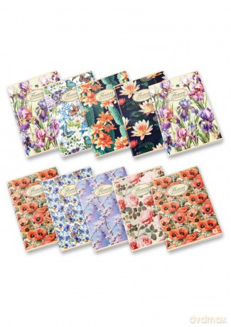 Cf10 Quaderni Flowers A4 Oc 80gr