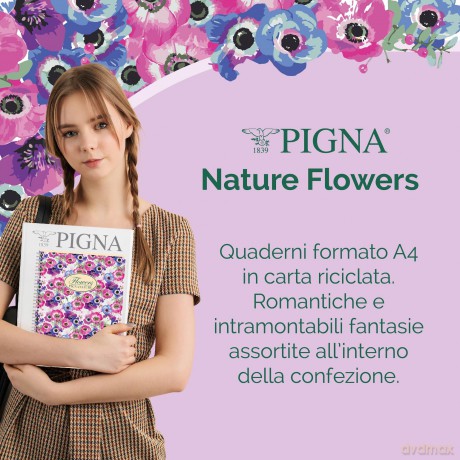 Cf10 Quaderni Flowers A4 Oq 80gr