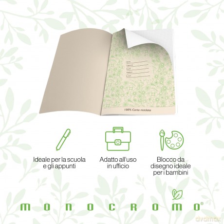 Cf10 Quaderno Monocromo Green 0c
