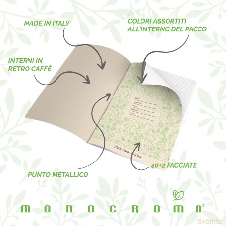 Cf10 Quaderno Monocromo Green 0c