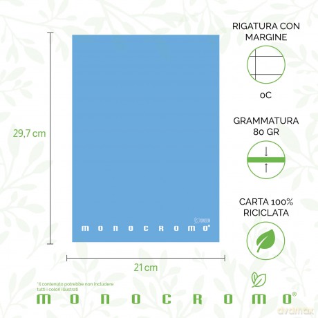 Cf10 Quaderno Monocromo Green 0c