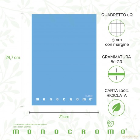Cf10 Quaderno Monocromo Green 0q