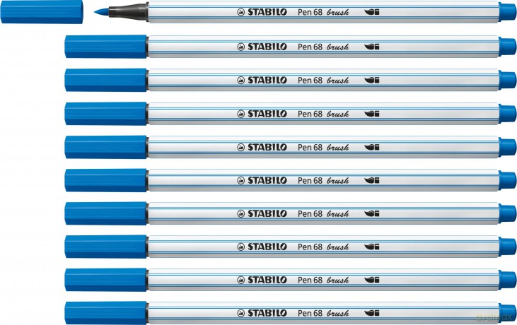 Cf10 Stabilo Pen 68 Brush Blu Scuro